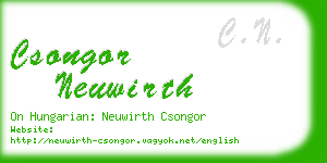 csongor neuwirth business card